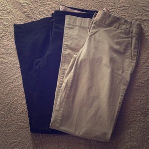 2 pairs J Crew size 4R city fit chinos